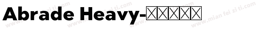Abrade Heavy字体转换